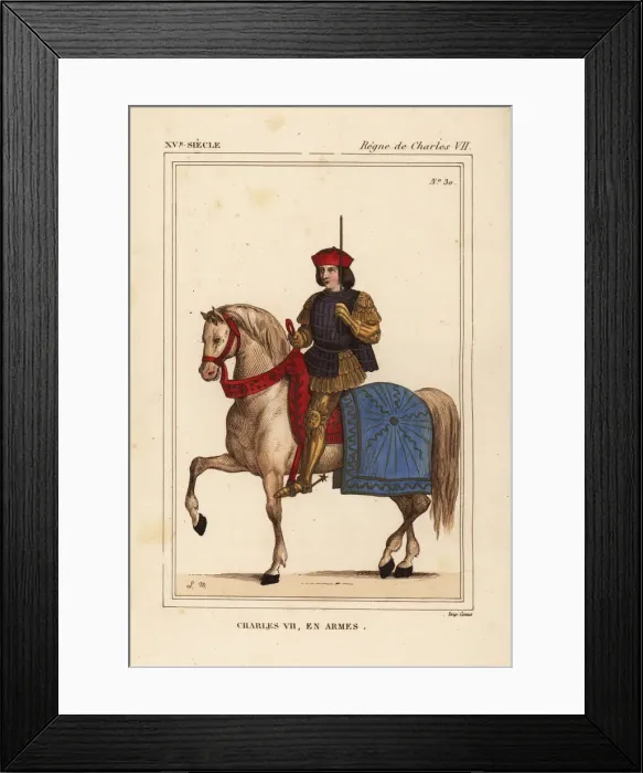 Framed Print : King Charles VII of France, the Victorious Framed Print : King Charles VII of France, the Victorious
