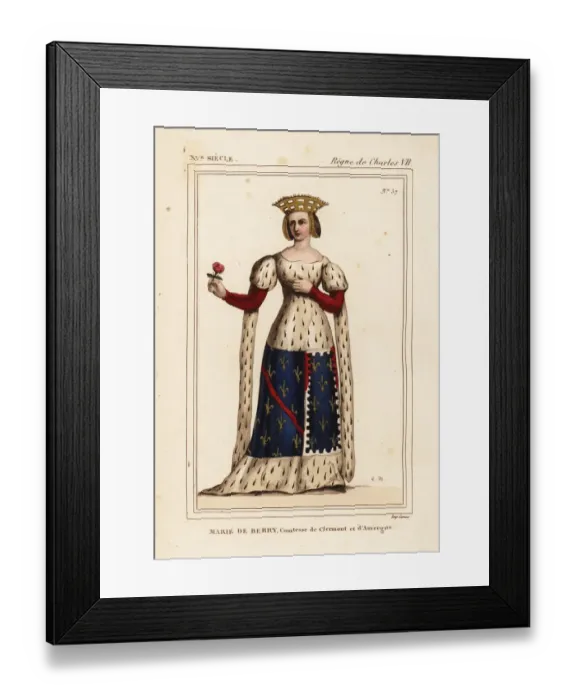 Framed Print : Mary of Berry, Marie de Berry, comte de Clermont Framed Print : Mary of Berry, Marie de Berry, comte de Clermont