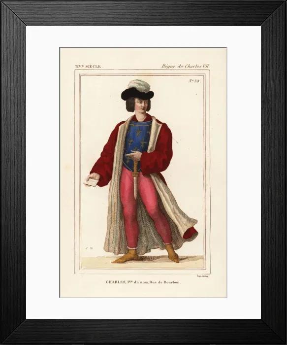 Framed Print : Charles I, Duke of Bourbon and Auvergne, son Framed Print : Charles I, Duke of Bourbon and Auvergne, son