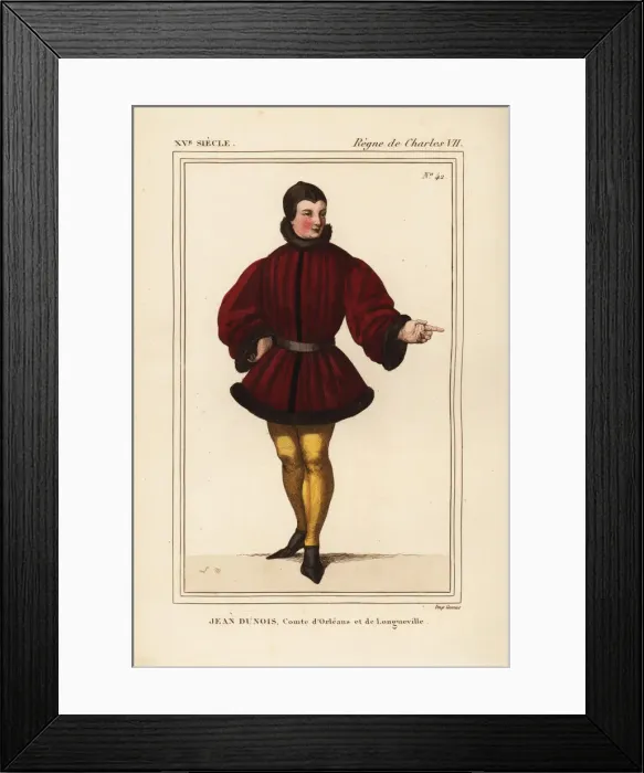 Framed Print : Jean Dunois, comte d Orleans et de Longueville, 1402-1468 Framed Print : Jean Dunois, comte d Orleans et de Longueville, 1402-1468