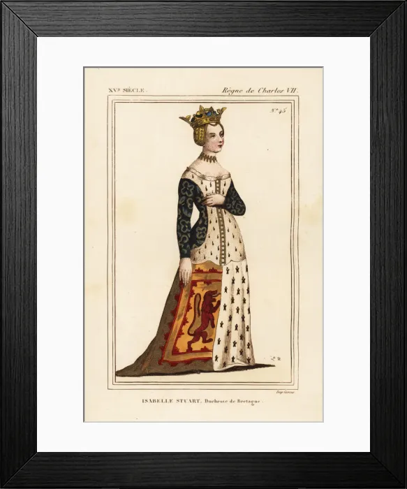 Framed Print : Isabella Stewart, Duchess of Brittany 1426-1499 Framed Print : Isabella Stewart, Duchess of Brittany 1426-1499