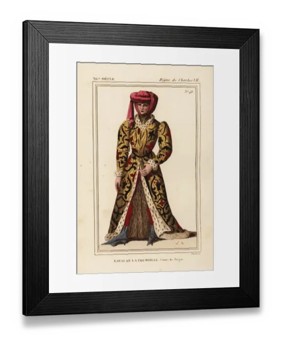 Framed Print : Louis de la Tremoille, comte de Joigny, d. 1464 Framed Print : Louis de la Tremoille, comte de Joigny, d. 1464