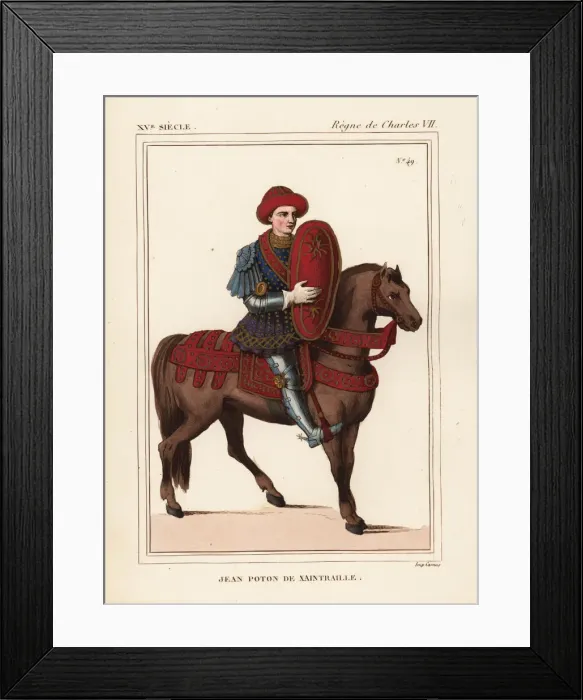 Framed Print : Jean Poton, seigneur de Xaintrailles, French