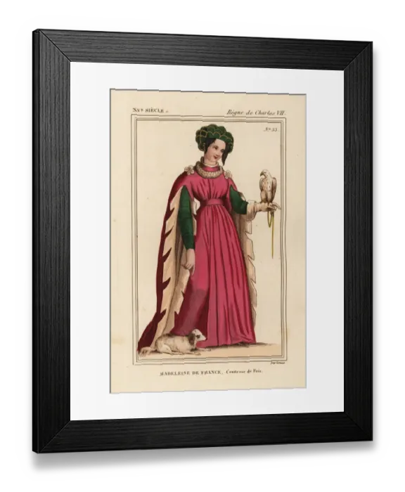 Framed Print : Madeleine de France, comtesse de Foix, daughter Framed Print : Madeleine de France, comtesse de Foix, daughter