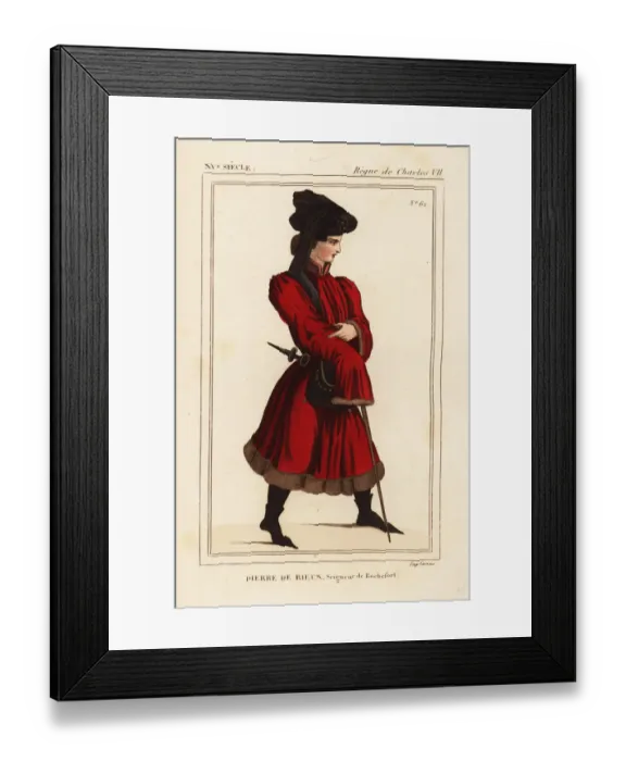 Framed Print : Pierre de Rieux, seigneur de Rochefort 1389-1439 Framed Print : Pierre de Rieux, seigneur de Rochefort 1389-1439