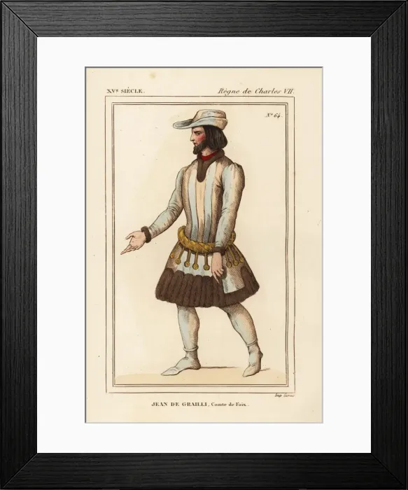 Framed Print : Jean I de Grailly, comte de Foix et de Bigorre 1382-1436 Framed Print : Jean I de Grailly, comte de Foix et de Bigorre 1382-1436