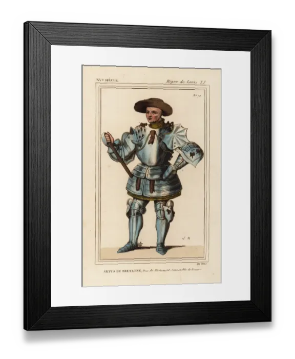 Framed Print : Arthur III Duke of Brittany, Earl of Richmond, 1393-1458 Framed Print : Arthur III Duke of Brittany, Earl of Richmond, 1393-1458