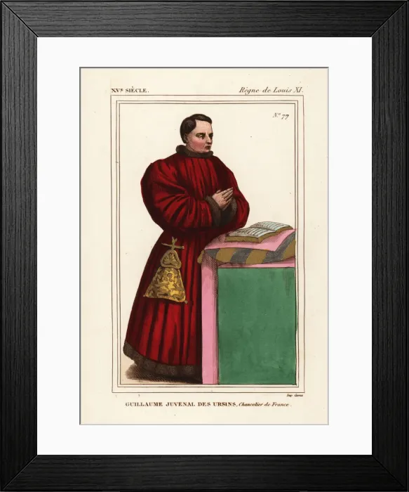 Framed Print : Guillaume Juvenal des Ursins, Justice Minister Framed Print : Guillaume Juvenal des Ursins, Justice Minister