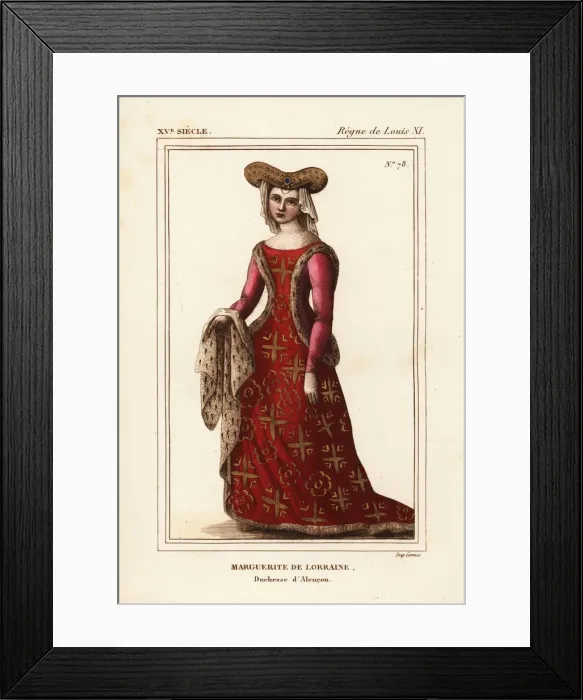 Framed Print : Blessed Margaret of Lorraine, Duchess of Alencon 1463-1521 Framed Print : Blessed Margaret of Lorraine, Duchess of Alencon 1463-1521