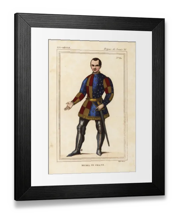 Framed Print : Michael of Chaugy, Lord of Chissey 1479 Framed Print : Michael of Chaugy, Lord of Chissey 1479