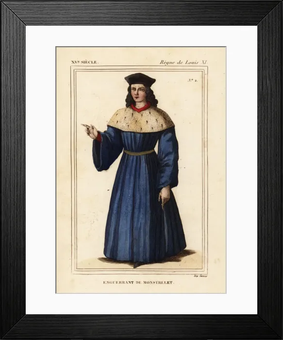 Framed Print : Enguerrant de Monstrelet, French chronicler Framed Print : Enguerrant de Monstrelet, French chronicler