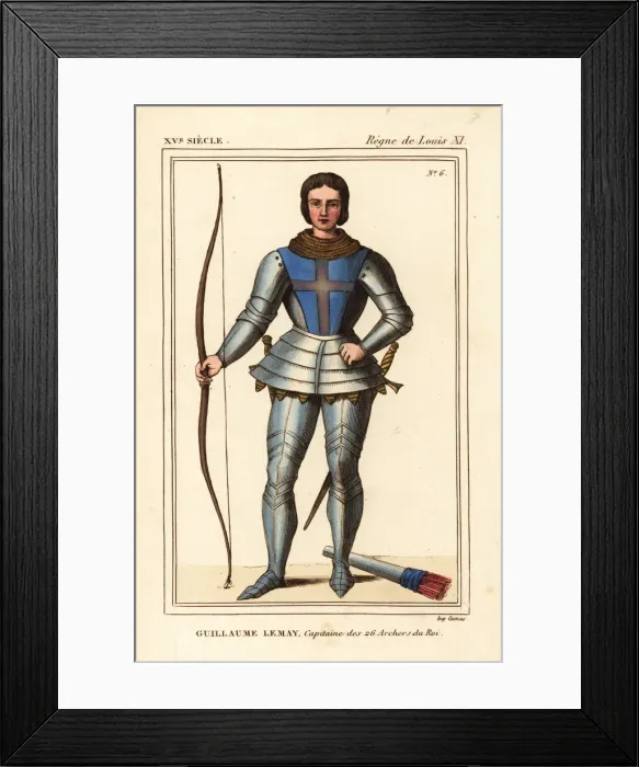 Framed Print : Guillaume Lemay, captain of the 26 Archers Framed Print : Guillaume Lemay, captain of the 26 Archers