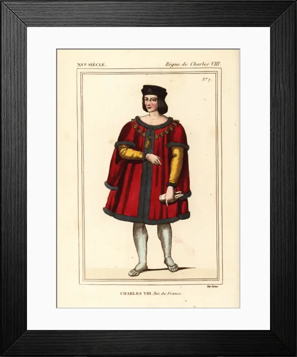 Framed Print : King Charles VIII of France, the Affable, 1470-1498 Framed Print : King Charles VIII of France, the Affable, 1470-1498