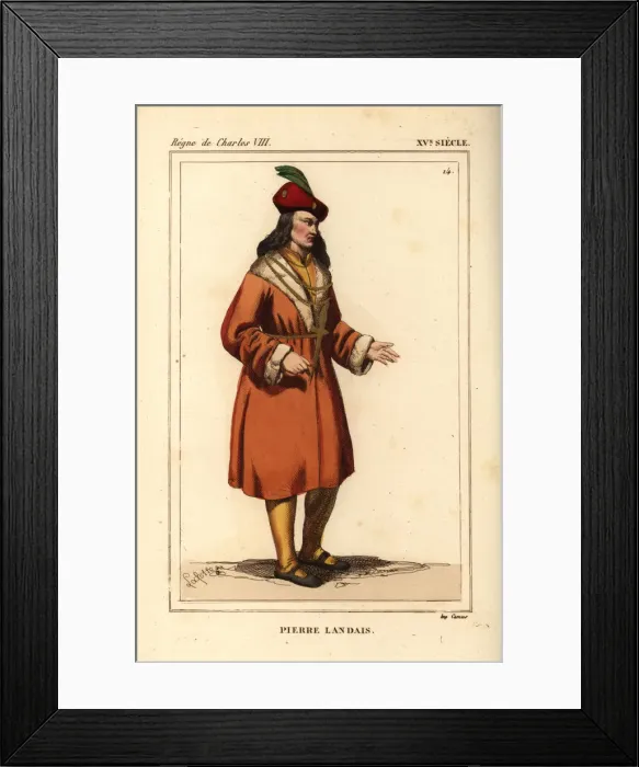 Framed Print : Pierre Landais, Breton politician and advisor Framed Print : Pierre Landais, Breton politician and advisor