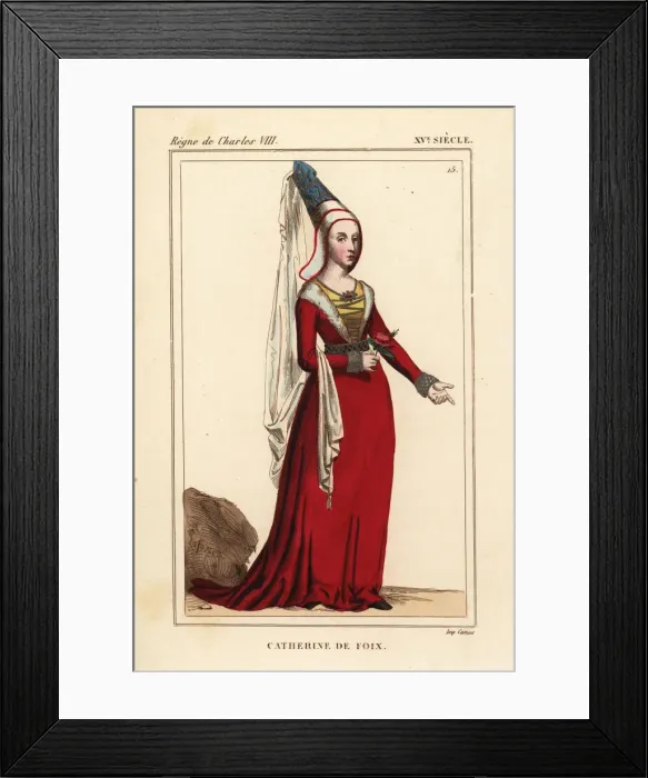 Framed Print : Catherine de Foix, Queen of Navarre, 1468-1517 Framed Print : Catherine de Foix, Queen of Navarre, 1468-1517