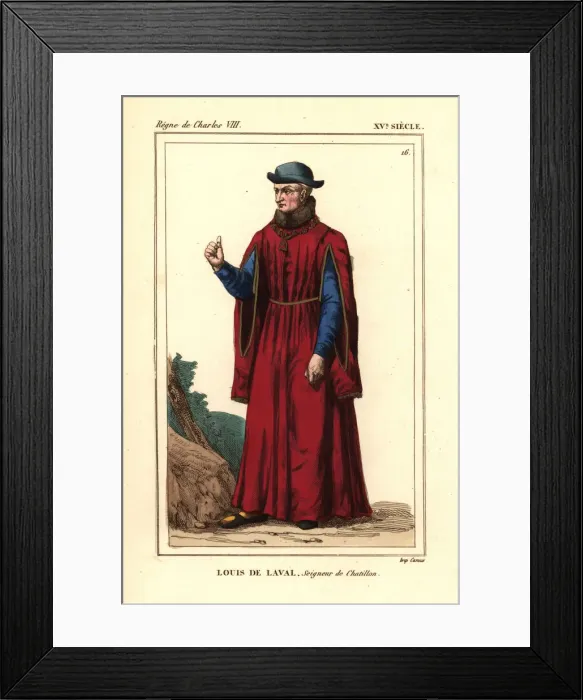 Framed Print : Louis de Laval, Lord of Chatillon Framed Print : Louis de Laval, Lord of Chatillon