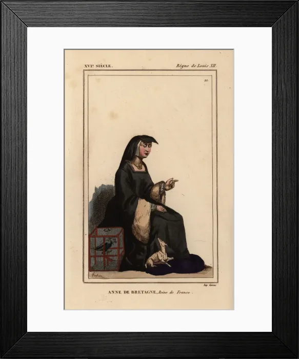 Framed Print : Anne, Duchess of Brittany, Queen of France, 1477-1514 Framed Print : Anne, Duchess of Brittany, Queen of France, 1477-1514