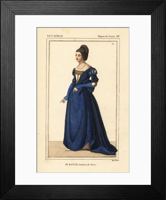 Framed Print : Suzanne de Bourbon Framed Print : Suzanne de Bourbon