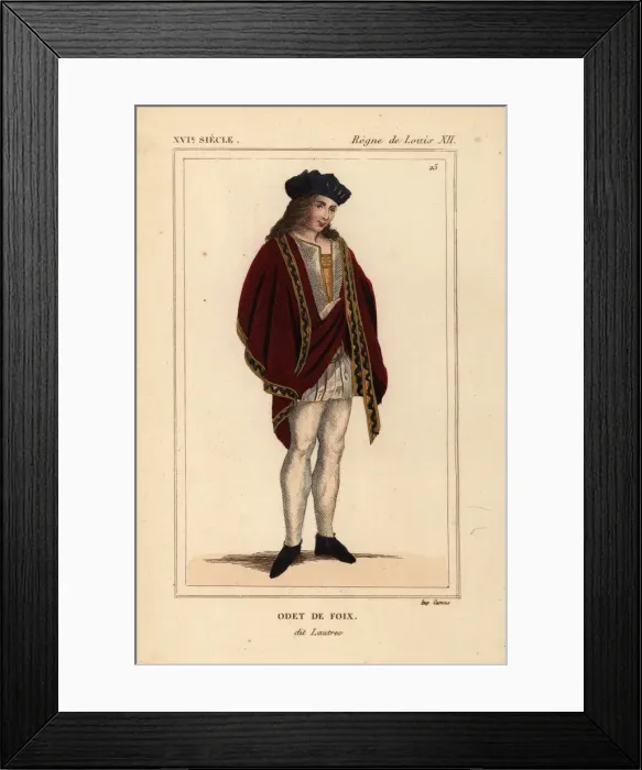 Framed Print : Odet de Foix, Vicomte de Lautrec, Marshal of France, d. 1528 Framed Print : Odet de Foix, Vicomte de Lautrec, Marshal of France, d. 1528