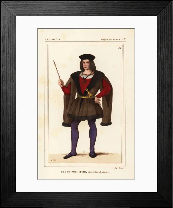 Framed Print : Gui de Rochefort, Chancelier de France, 1447-1507 Framed Print : Gui de Rochefort, Chancelier de France, 1447-1507