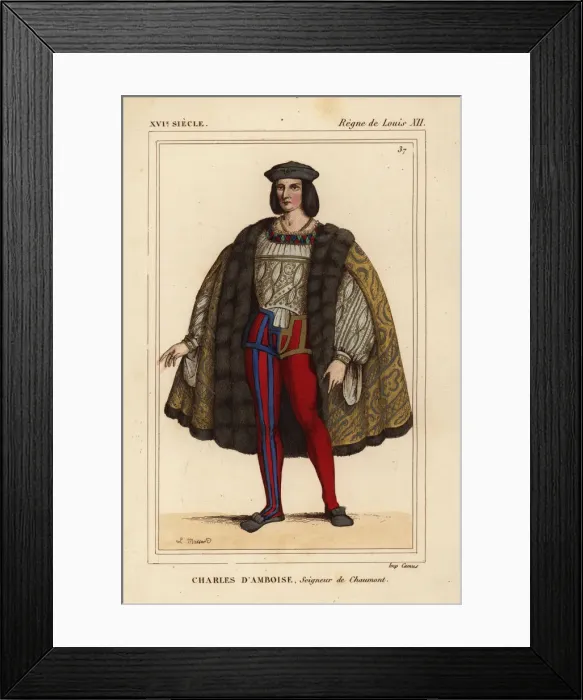 Framed Print : Charles II d Amboise, Lord of Chaumont 1473-1511 Framed Print : Charles II d Amboise, Lord of Chaumont 1473-1511