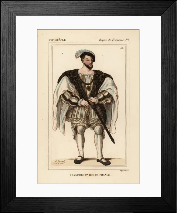 Framed Print : King Francis I of France. Francois I, roi Framed Print : King Francis I of France. Francois I, roi