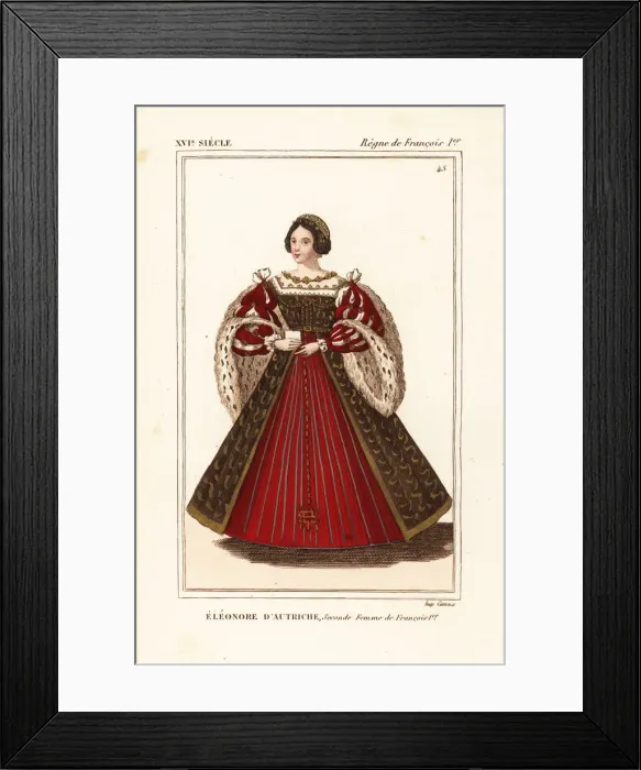 Framed Print : Eleanor of Austria, second wife to King Francis Framed Print : Eleanor of Austria, second wife to King Francis
