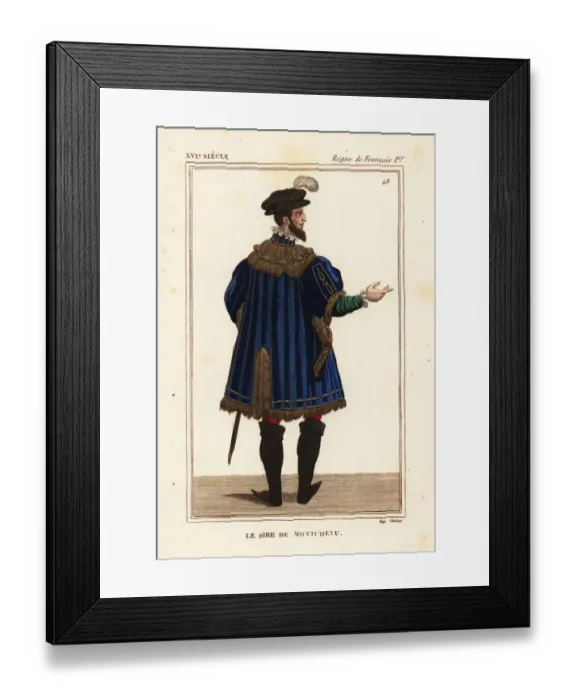Framed Print : Marin de Montchenu, Baron Montchenu 1498-1543 Framed Print : Marin de Montchenu, Baron Montchenu 1498-1543