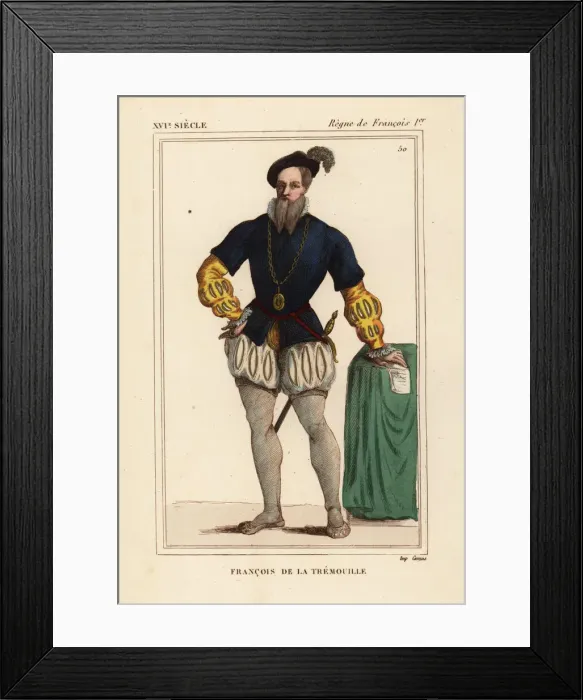 Framed Print : Francois II de la Tremoille, husband of Anne Framed Print : Francois II de la Tremoille, husband of Anne