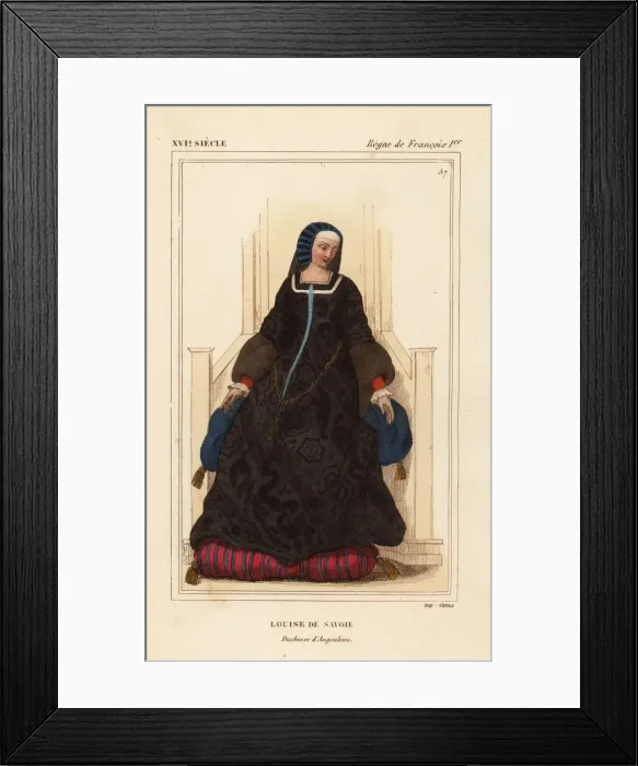 Framed Print : Louise of Savoy, Louise de Savoie, Duchesse