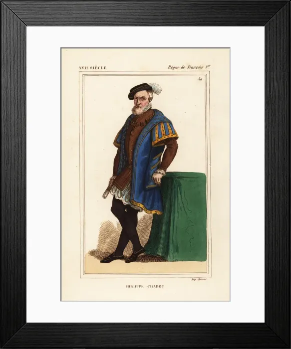 Framed Print : Philippe Chabot, Seigneur de Brion, Count of Charny, d. 1543 Framed Print : Philippe Chabot, Seigneur de Brion, Count of Charny, d. 1543