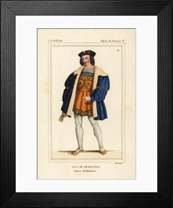 Framed Print : Jean de Chabannes, seigneur de Vendenesse, d. 1524 Framed Print : Jean de Chabannes, seigneur de Vendenesse, d. 1524
