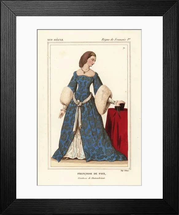 Framed Print : Francoise de Foix, mistress to King Francis Framed Print : Francoise de Foix, mistress to King Francis
