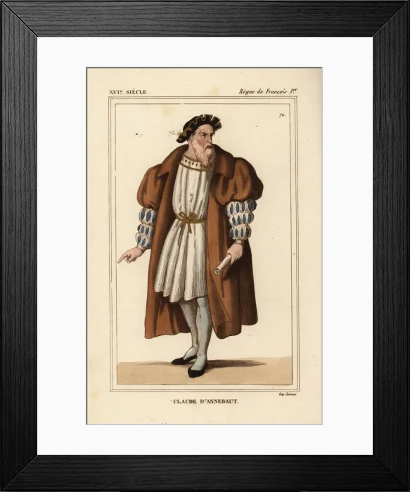 Framed Print : Claude d Annebaut, French military officer Framed Print : Claude d Annebaut, French military officer