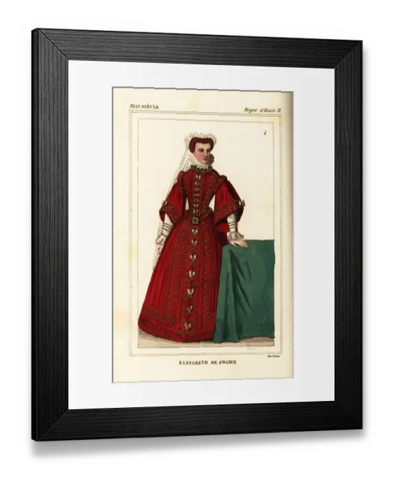 Framed Print : Elisabeth de France, daughter of King Henri II Framed Print : Elisabeth de France, daughter of King Henri II