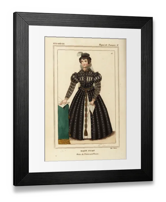 Framed Print : Mary Queen of Scots, Marie Stuart, queen of