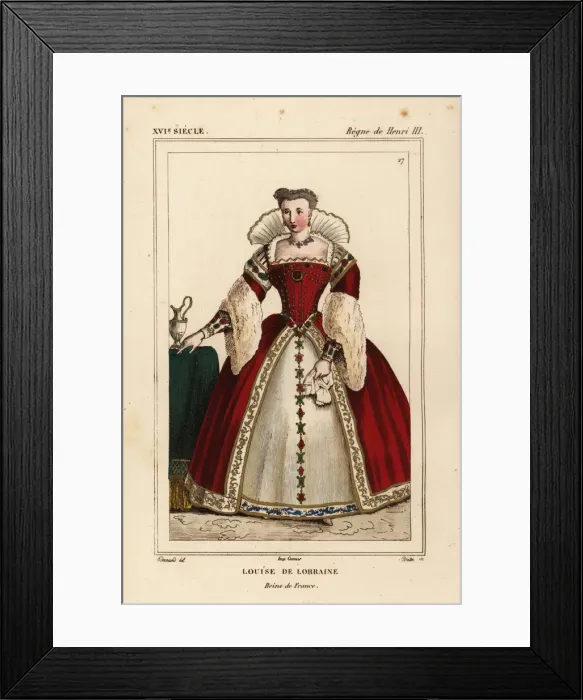 Framed Print : Louise de Lorraine, Queen of France, wife Framed Print : Louise de Lorraine, Queen of France, wife