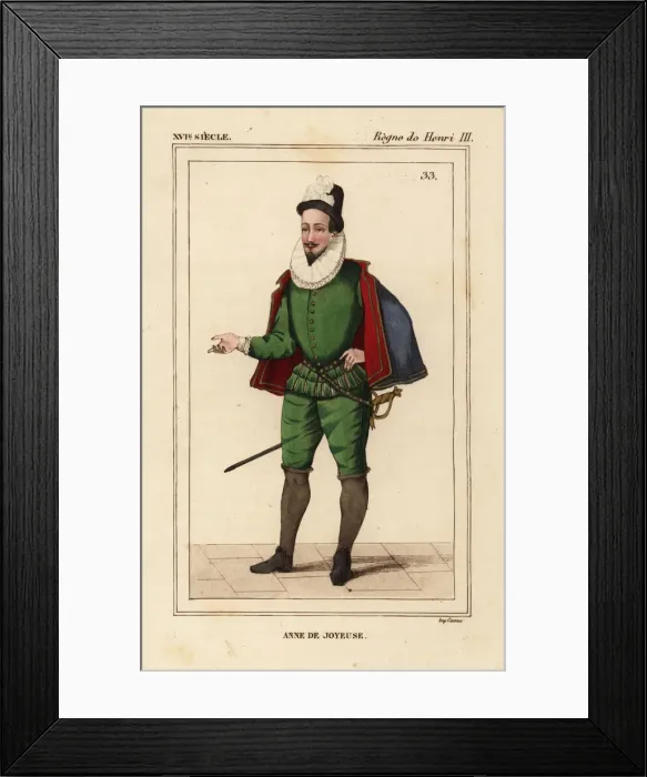 Framed Print : Anne de Batarnay de Joyeuse, Duke of Joyeuse Framed Print : Anne de Batarnay de Joyeuse, Duke of Joyeuse