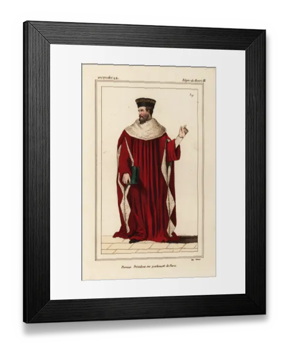 Framed Print : Achille de Harlay, Premier President au Parlement de Paris Framed Print : Achille de Harlay, Premier President au Parlement de Paris