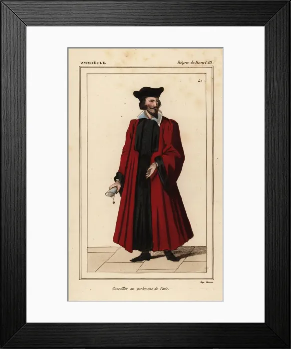 Framed Print : Councillor to the Parlement de Paris, reign Framed Print : Councillor to the Parlement de Paris, reign