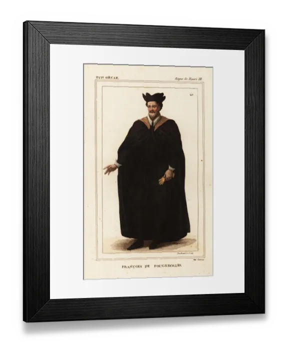 Framed Print : Francois de Fougerolles, doctor and physician Framed Print : Francois de Fougerolles, doctor and physician