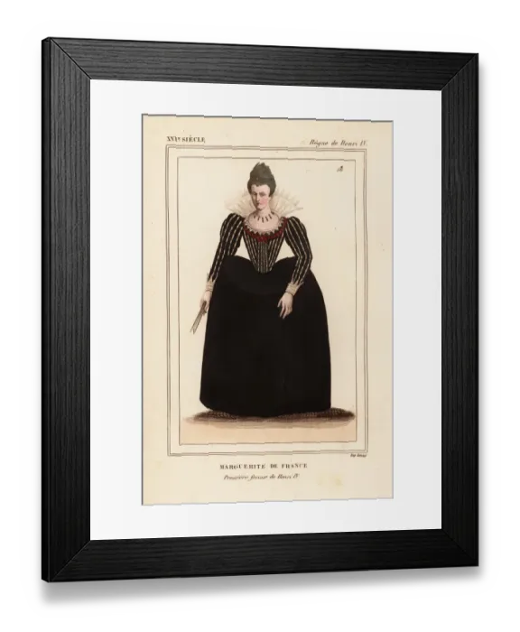 Framed Print : Margaret of Valois, first wife of King Henry IV of France Framed Print : Margaret of Valois, first wife of King Henry IV of France