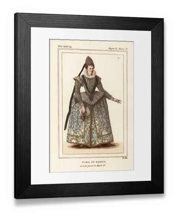 Framed Print : Marie de Medici, second wife of King Henry IV of France Framed Print : Marie de Medici, second wife of King Henry IV of France