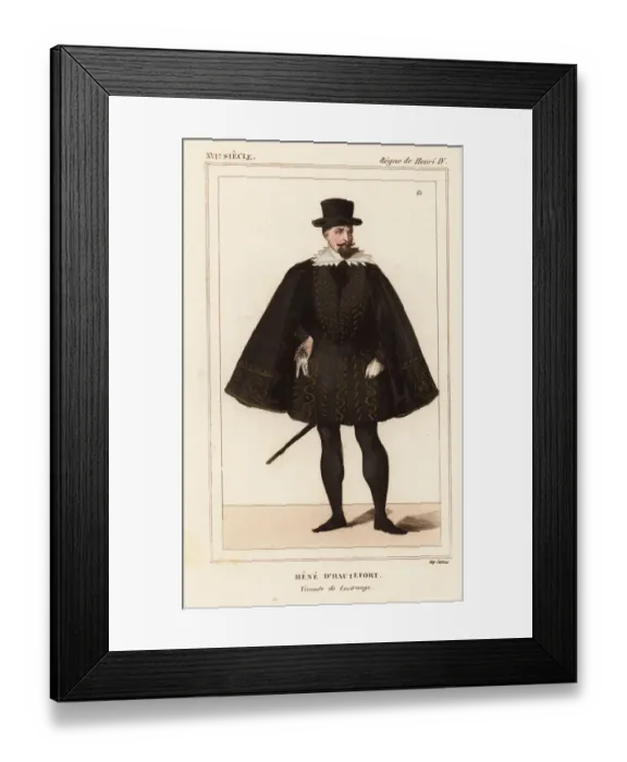 Framed Print : Rene d Hautefort, Vicomte de Lestrange, d. 1621 Framed Print : Rene d Hautefort, Vicomte de Lestrange, d. 1621