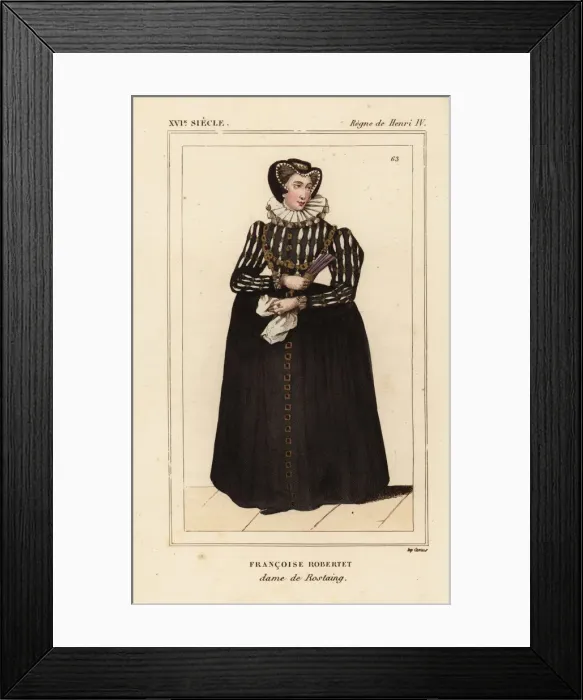 Framed Print : Francoise Robertet, wife of Tristan de Rostaing Framed Print : Francoise Robertet, wife of Tristan de Rostaing