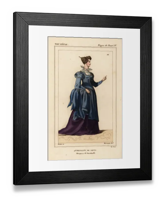 Framed Print : Antoinette de Pons, Marquise de Guercheville Framed Print : Antoinette de Pons, Marquise de Guercheville