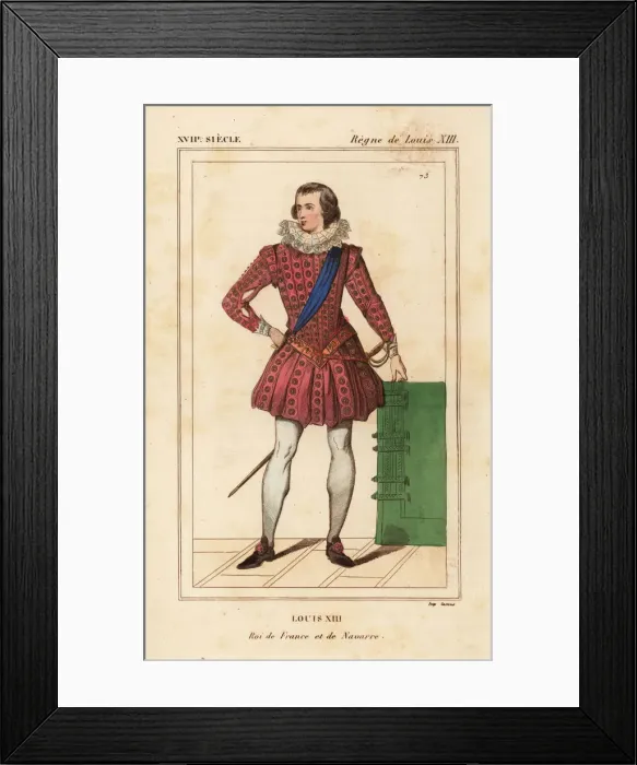 Framed Print : King Louis XIII of France and Navarre Framed Print : King Louis XIII of France and Navarre