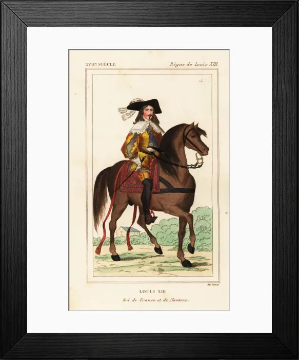 Framed Print : King Louis XIII of France and Navarre Framed Print : King Louis XIII of France and Navarre