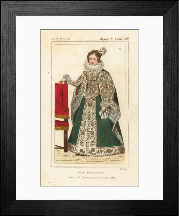 Framed Print : Anne of Austria, queen of France, wife to Framed Print : Anne of Austria, queen of France, wife to