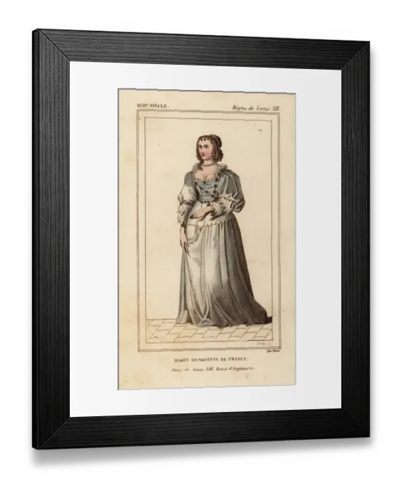 Framed Print : Marie-Henriette de France, sister of King Louis XIII, 1633 Framed Print : Marie-Henriette de France, sister of King Louis XIII, 1633
